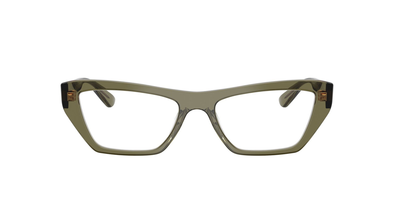 Das Bild zeigt die Brille 0VO5701U von Vogue in der Farbe olivgrün Transparent.